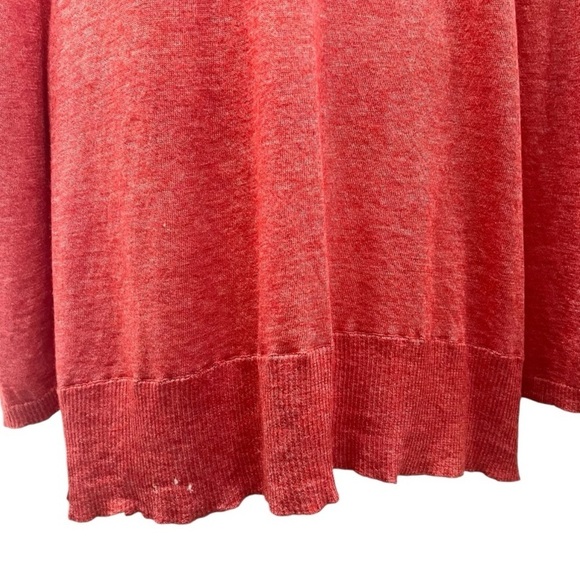 Eileen Fisher Persimmon Tencel Alpaca Scoop Neck Sweater Women’s Large FLAWED - Picture 8 of 12